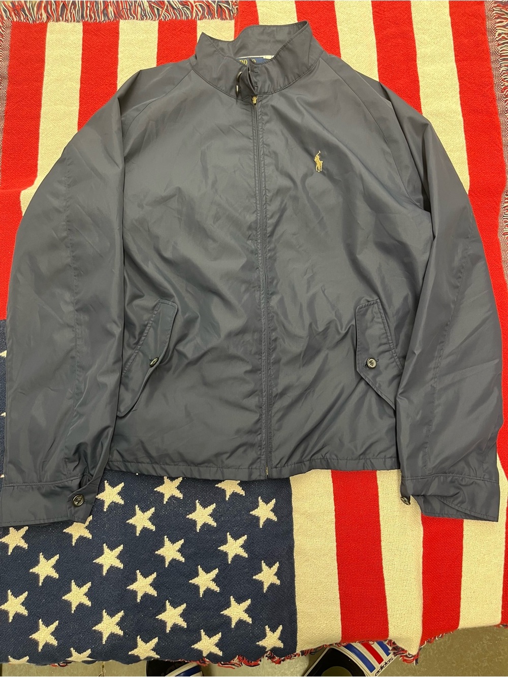 Polo Ralph Lauren Navy Windbreaker with Pony Logo Men’s Size 2XL